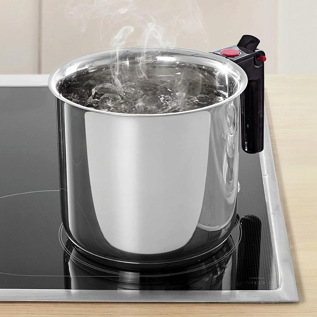 Kochtopf Wasserbadkocher 1,5 L Edelstahlfarben - Edelstahlfarben, Basics, Metall (16cm) - GSW