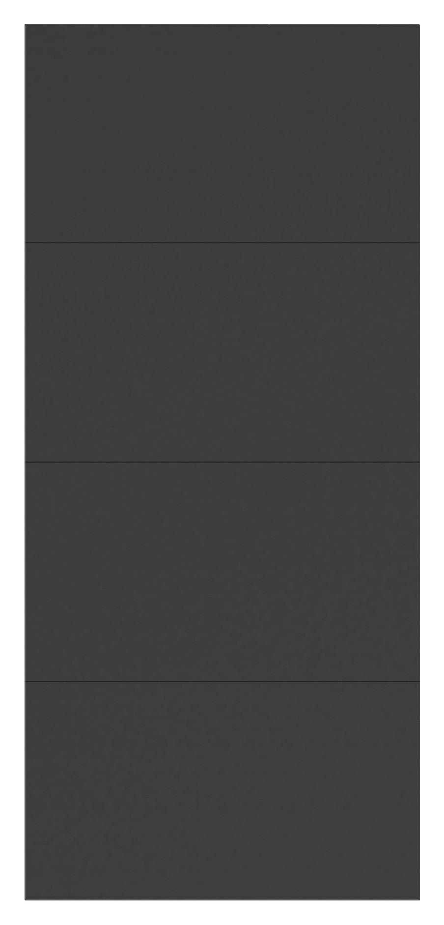 Schwebetür-Erweiterung Unit F. Normalhöhe B: 90 cm Anthrazit - Anthrazit, MODERN, Holzwerkstoff - Ondega