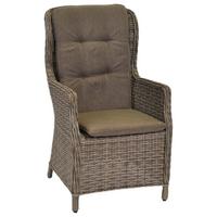 Gartensessel Riviera Kunststoff/metall - Naturfarben, MODERN, Kunststoff/Metall (60/107/56cm) - Gardenson