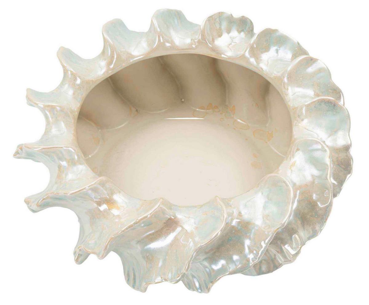 Vase Personnel Basket Perlmutt B: 43,5 cm - Perlmutt, Basics, Keramik (43,5/16/43cm)