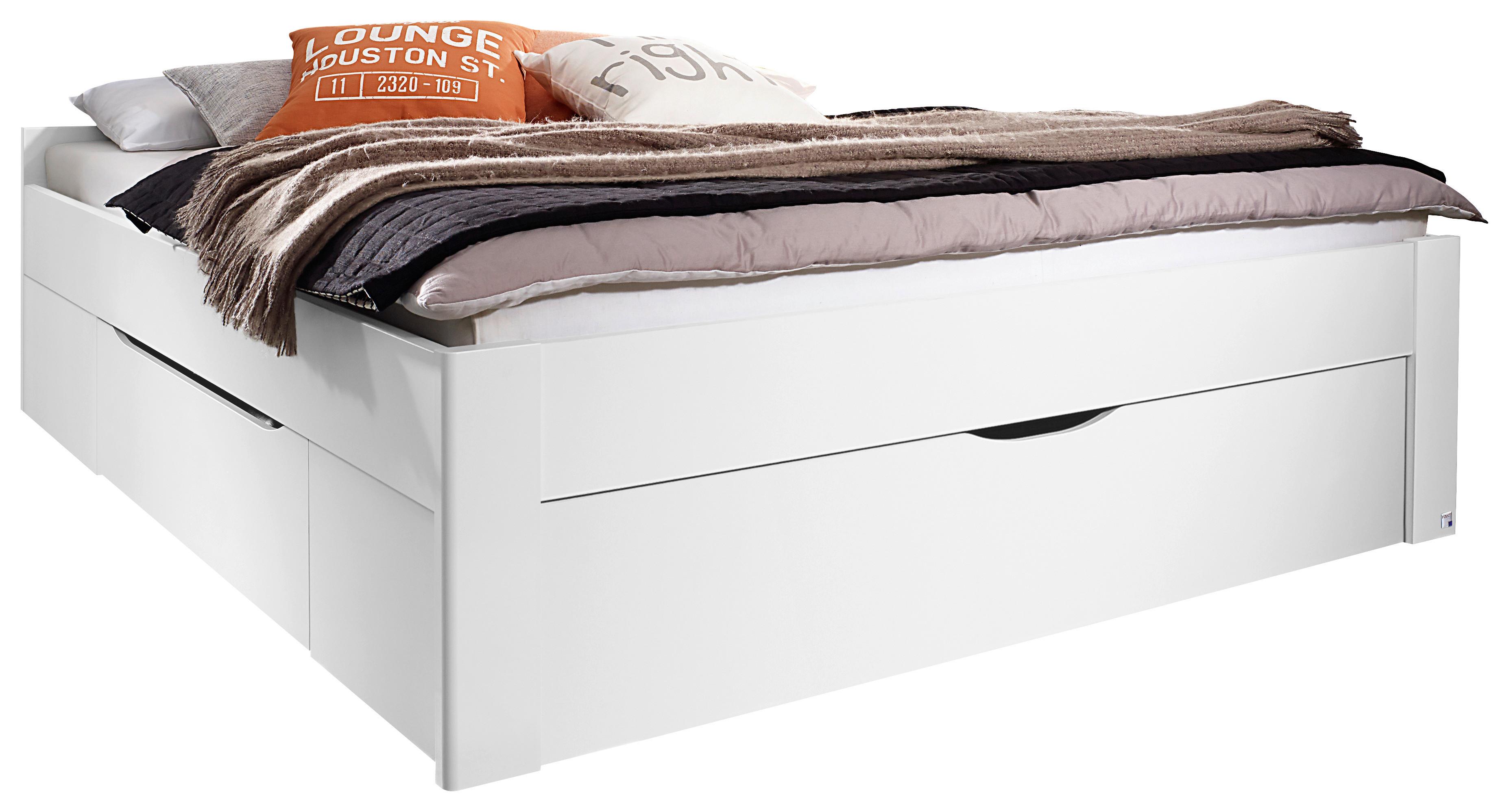 Stauraumbett Mit Bettkasten 160x200 Cm Scala Weiß