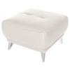 Hocker Frisco - Chromfarben/Weiß, MODERN, Textil (65/46/65cm) - MID.YOU
