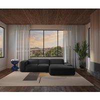 Ecksofa Hannah Schwarz 304x200 cm - Schwarz, Design, Textil (304/200cm) - MID.YOU