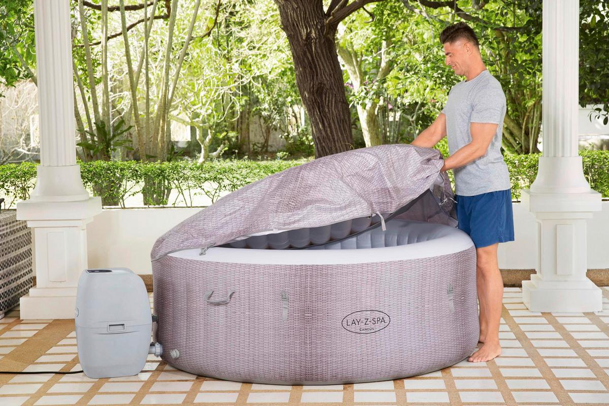 Felfújható Jakuzzi Lay-Z-Spa Kb. 180/66cm - szürke, Modern, műanyag (180/66cm) - Bestway