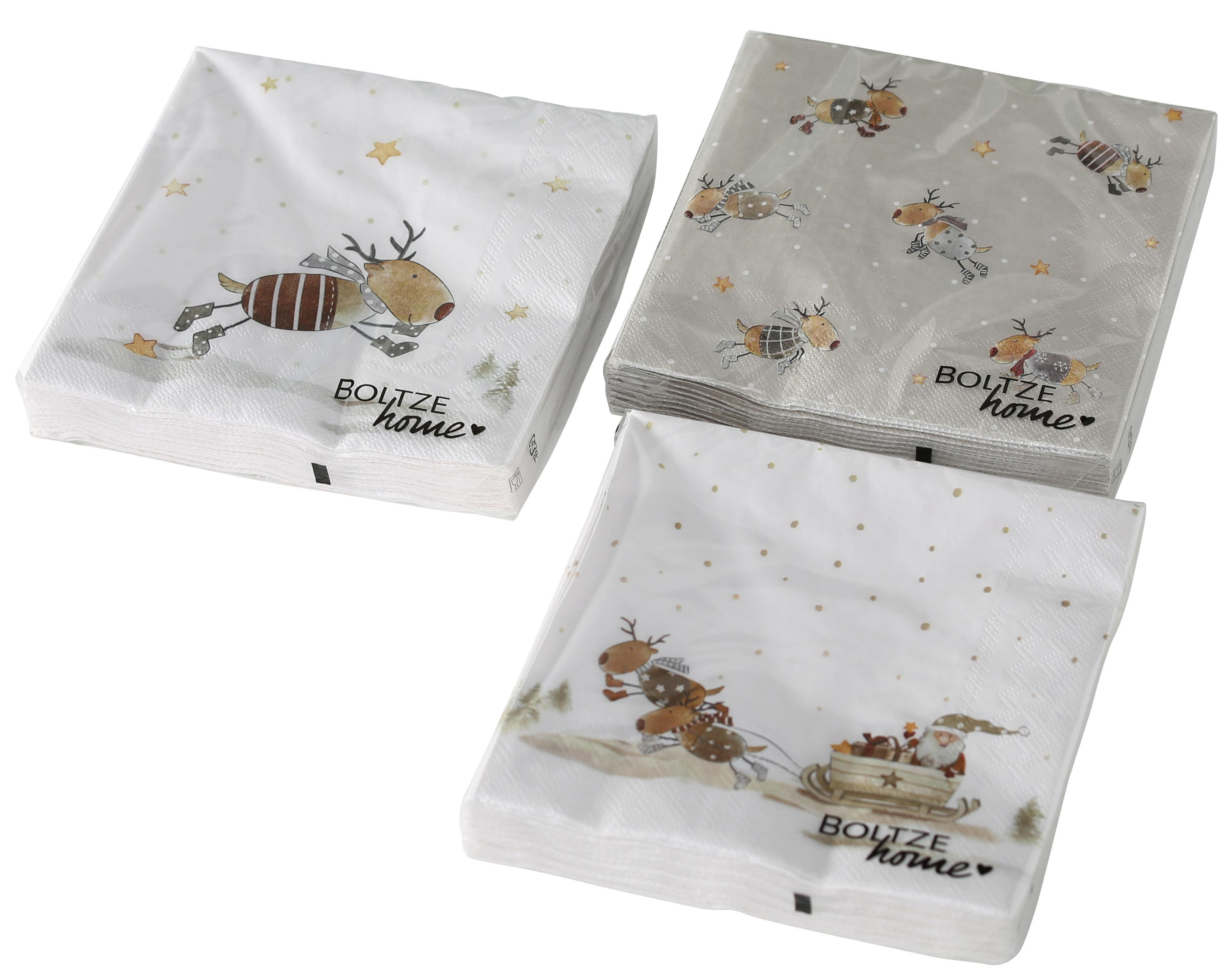 Szalvéta Nils - modern, Papír (17/17/2,5cm)