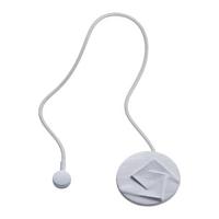 Spona na záves Abstrakt, 6cm, strieborná - strieborná, Modern, textil (6cm) - Modern Living