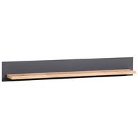 Wandboard Catania Anthrazit/Eiche Dekor B: 150cm - Anthrazit/Eiche Wotan, Design, Holzwerkstoff (150/20/20cm) - MID.YOU