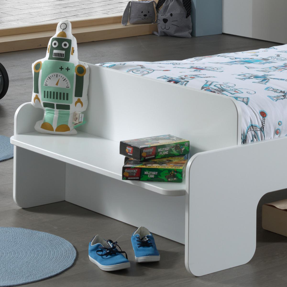 Kinder-/Juniorbett Casami 90x200 cm Weiß - Weiß, KONVENTIONELL, Holzwerkstoff (90/200cm) - MID.YOU