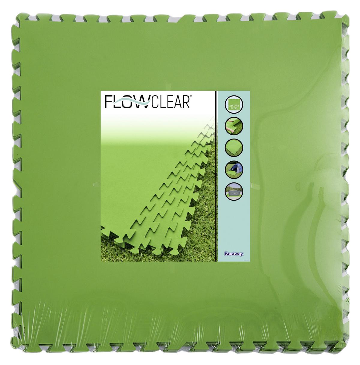 Outdoor-Bodenmatte 58636 B: 78 cm Grün - Grün, MODERN, Kunststoff (78/78cm) - Bestway