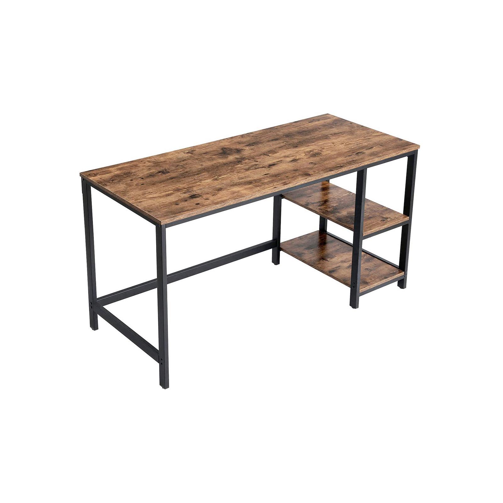 Schreibtisch Iron B: 60 cm H: 75 cm Braun/Schwarz