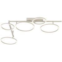 LED-DECKENLEUCHTE CEMIL - Sandfarben, Basics, Kunststoff/Metall (125/88/12cm) - Luca Bessoni