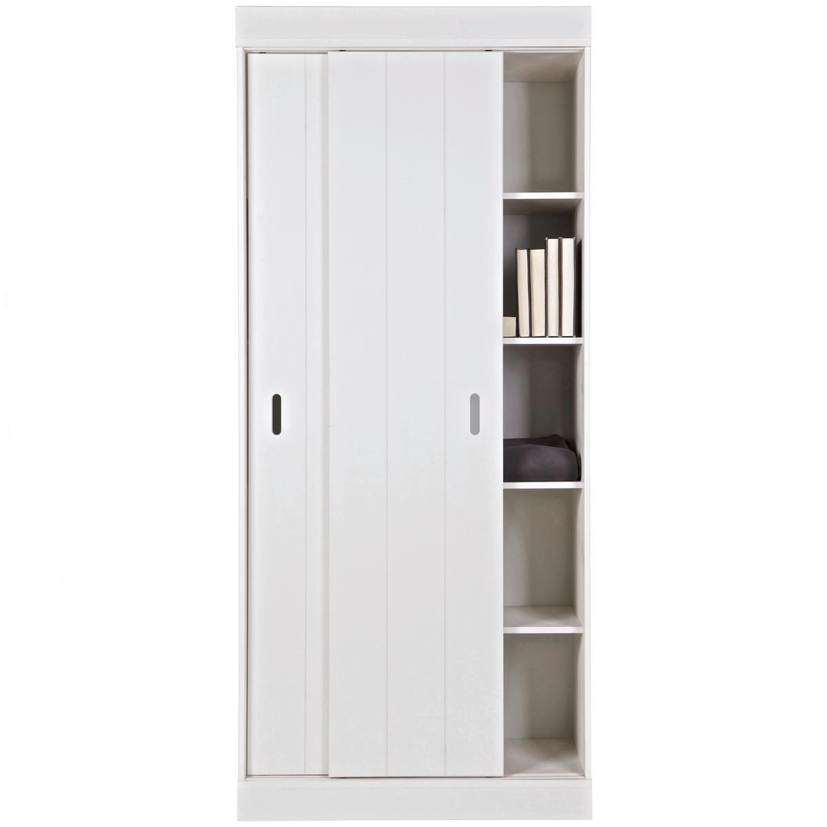 SCHRANK Row Weiß B: 85cm - Weiß, Basics, Holz (85/195/44cm) - MID.YOU