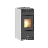 Pelletofen Mareni Weiß Metall 10 Kw mit Wi-Fi - Weiß, Basics, Metall (45/55/99cm)