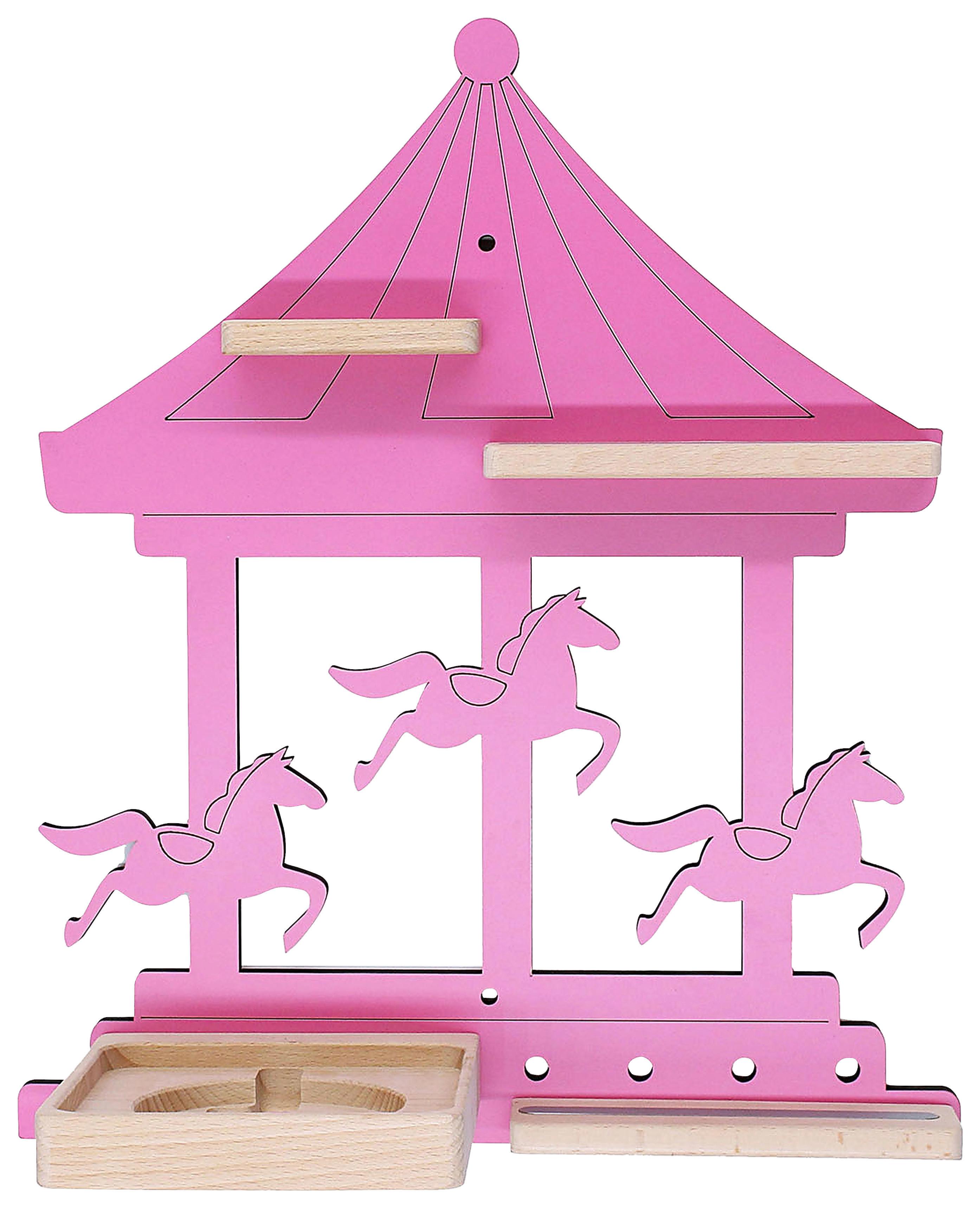 Kinderregal Boarti Pink B: 35 cm - Pink, MODERN, Holzwerkstoff (35/41/19cm) - MID.YOU