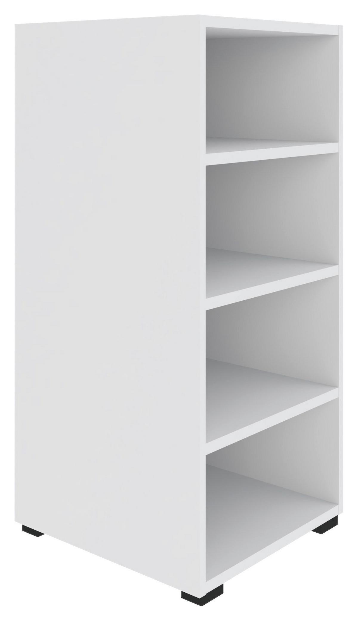 Polc Unit-Elements Maxi - fehér, Modern, faalapú anyag (45,6/89,6/40cm) - Ondega