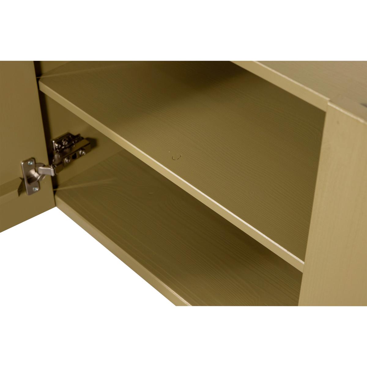 LOWBOARD Basu Grün B: 152cm - Grün, Design, Holz (152/53/46cm) - Livetastic