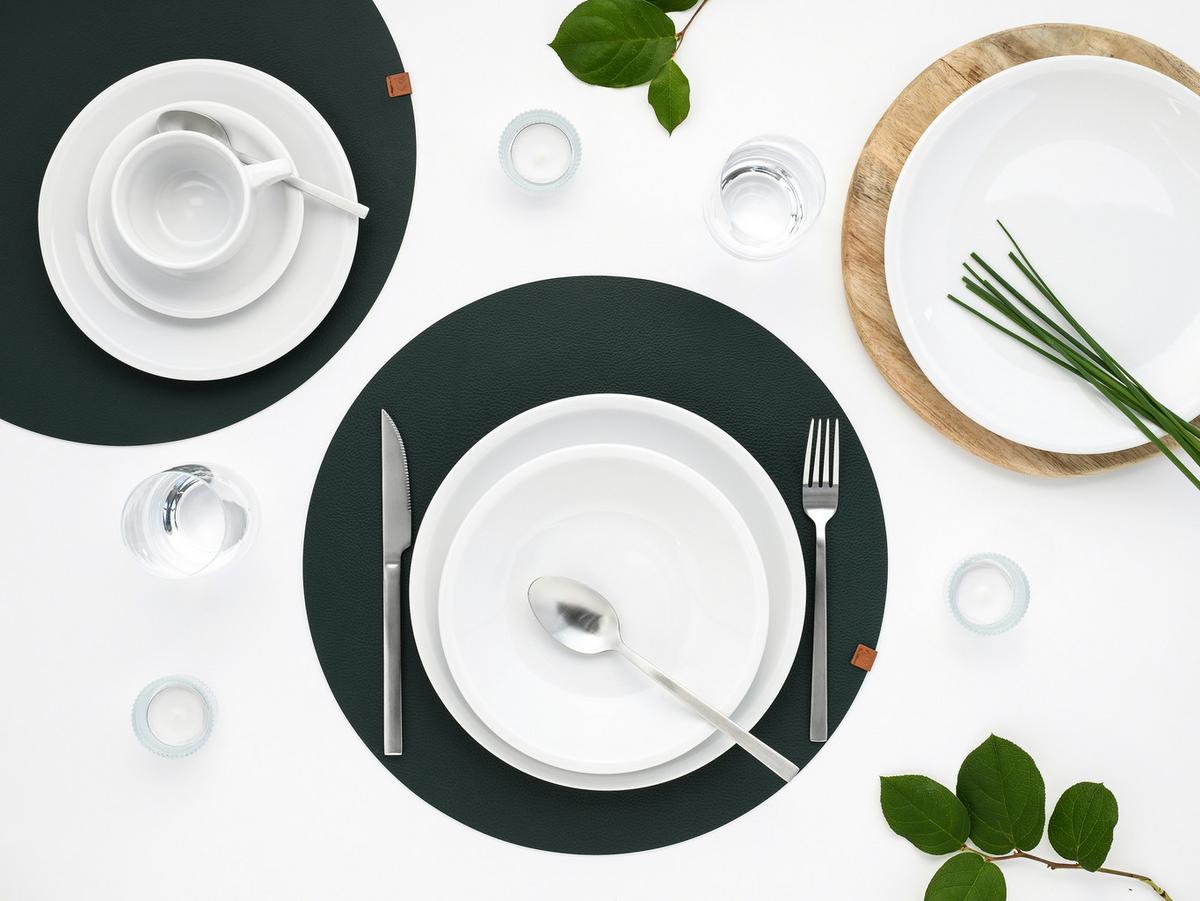 Kombiservice Milano 30-Tlg. Keramik, Weiß - Weiß, Basics, Keramik - Creatable