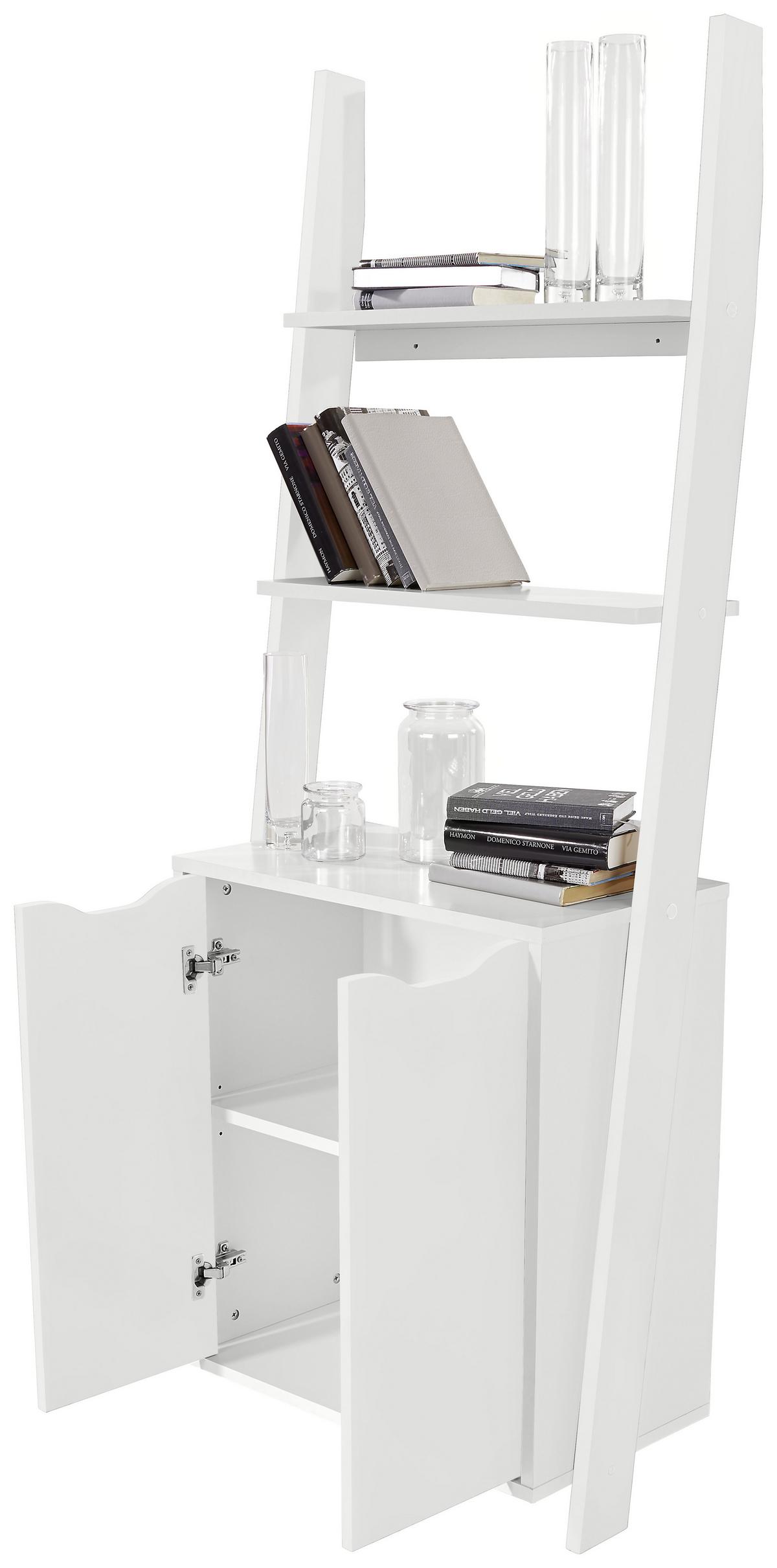 Regal Mit Schrank Flo B: 65 Cm Weiß - Weiß, MODERN, Holzwerkstoff (65/176/34,2cm)