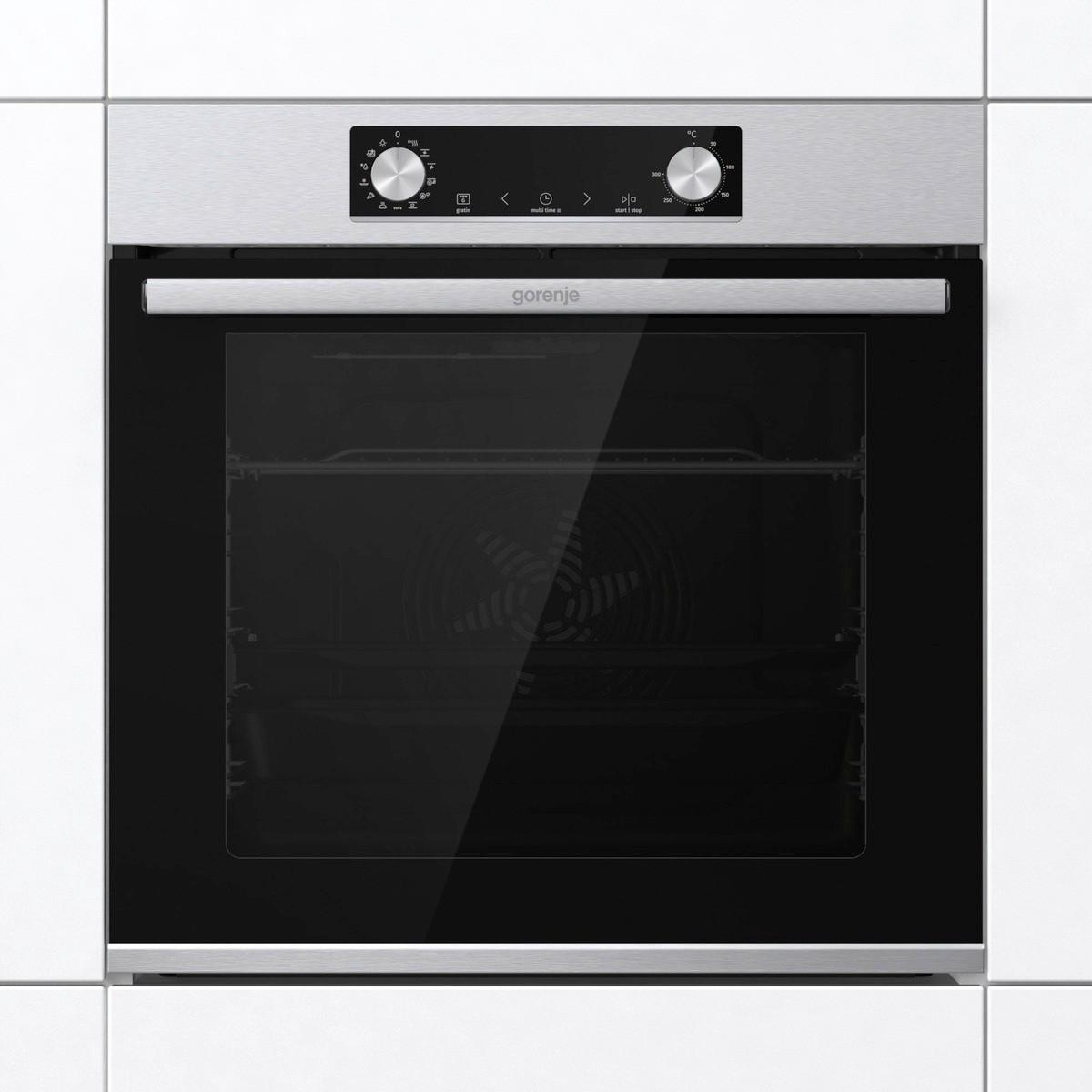 Einbaubackofen Bos6737e13x - Edelstahlfarben, Basics, Glas (59,5/59,5/56,4cm) - Gorenje