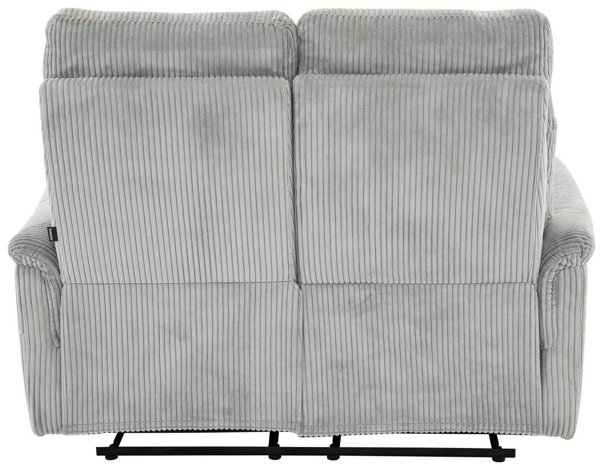 2-sitzer-sofa Xeno Hellgrau B: 131 Cm - Hellgrau/Schwarz, Design, Textil/Metall (131/108/89cm) - Livetastic