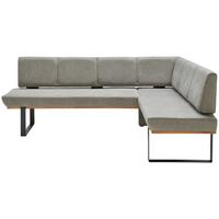 Eckbank Dunkelgrau/Schwarz Tristan 225x175 cm - Schwarz/Grau, MODERN, Holz/Textil (225/175cm) - James Wood