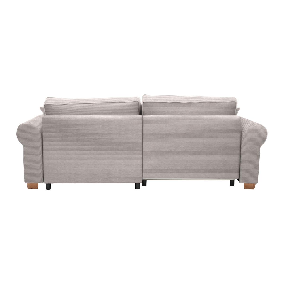 Sedací souprava ANGELO, oboustranná,šedý manšestr - šedá, Moderní, dřevo/kompozitní dřevo (255/92/185cm) - Mömax