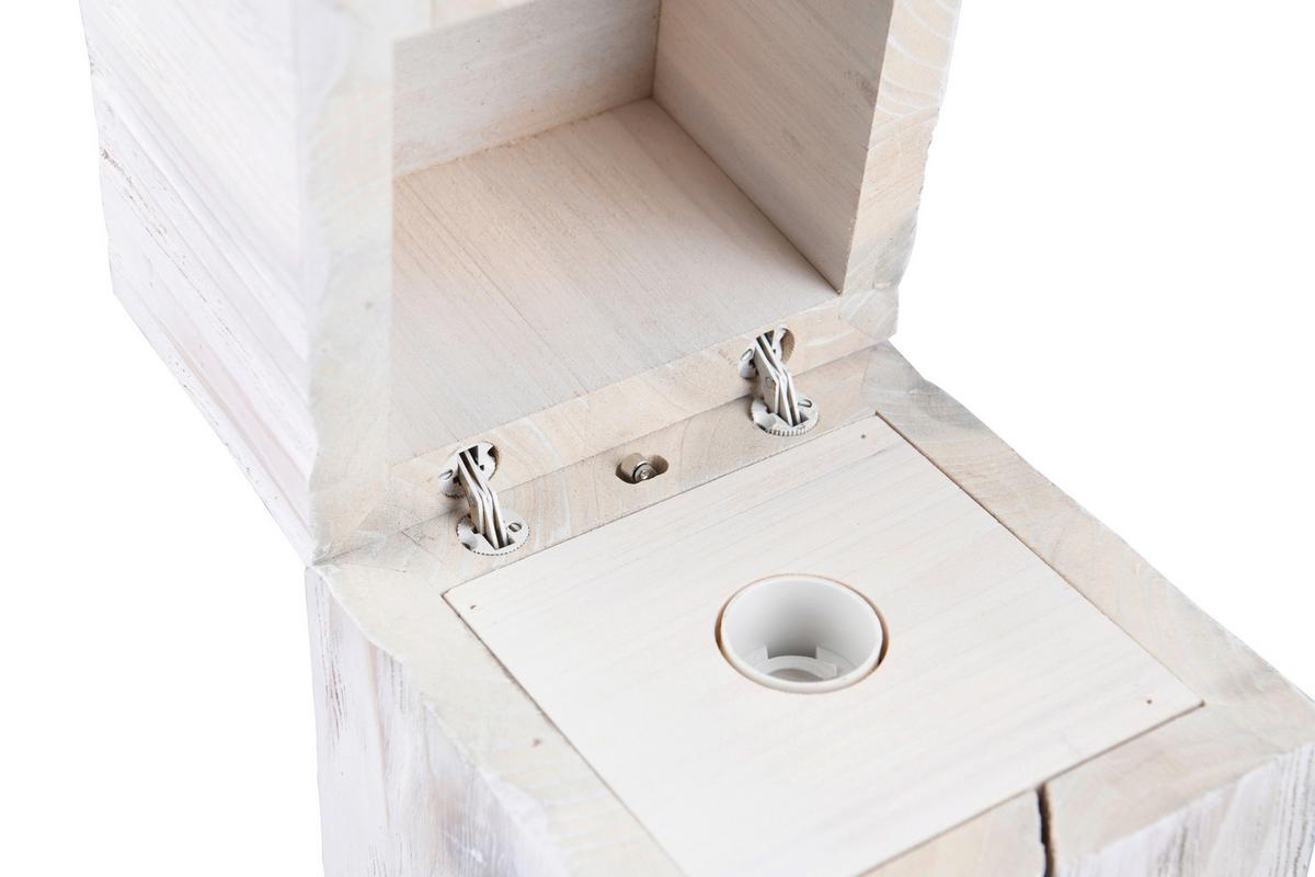 Tischleuchte 514110101 Treasure - Weiß, Trend, Holz (12/12/16cm) - Trio Leuchten