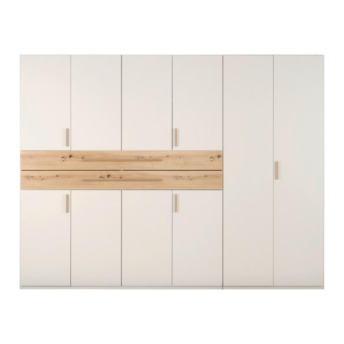 Šatníková skriňa LUMIO, šírka 270 cm - kašmírová/dub artisan, Konventionell, kompozitné drevo (270/208/65cm) - Mömax