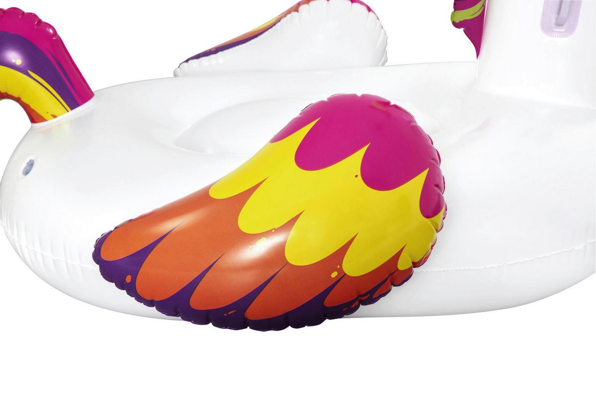 Aufblasbares Schwimmtier Einhorn 119x155 cm Bis 45 Kg - Multicolor/Weiß, Basics, Kunststoff (119cm) - Bestway