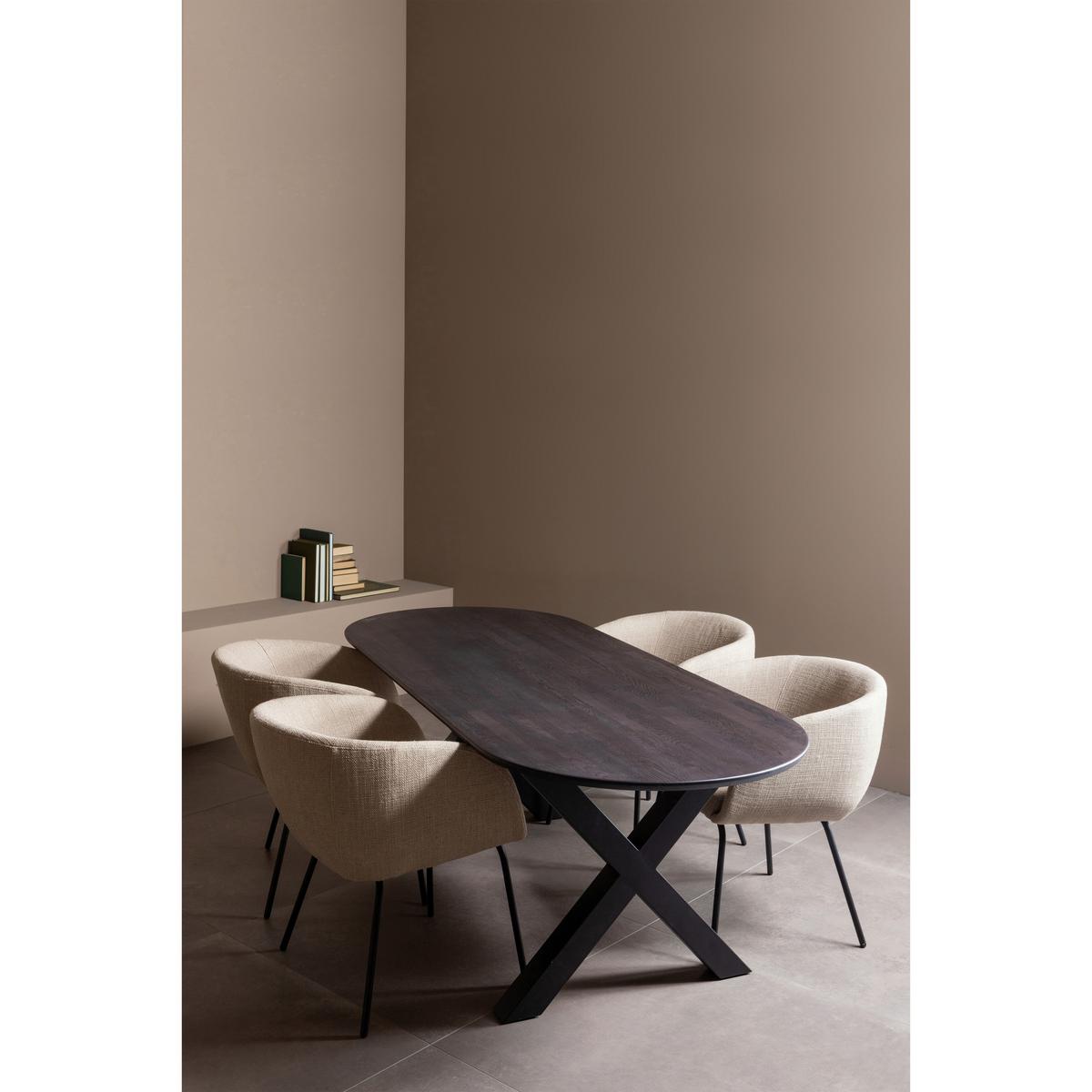 TISCHGESTELL Tablo Schwarz B: 79cm - Schwarz, MODERN, Metall (79/72/10cm) - Livetastic