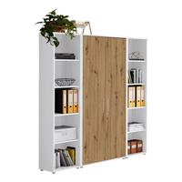 AKTENSCHRANK OFFICE EDITION - SW SET 3 - Weiß/Eiche Artisan, MODERN, Holzwerkstoff (172,6/185,6/33cm) - MID.YOU