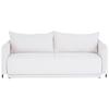3-Sitzer-Sofa Mit Schlaffunktion Giulia B:217cm - Creme/Schwarz, MODERN, Textil (217/75-95/112cm) - Luca Bessoni