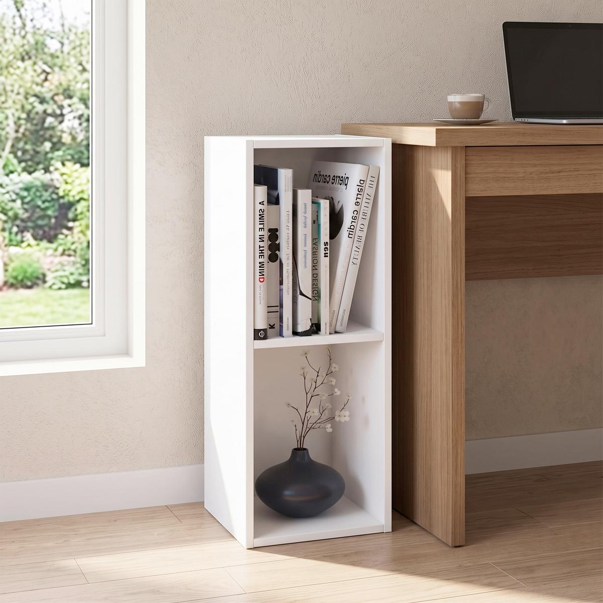 Regál na dokumenty š: 34 cm, bílý - bílá, Basics, kompozitní dřevo (34/72/30cm) - MID.YOU