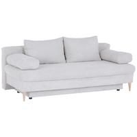 Pohovka MILANO, béžová, s lôžkom a úložným priestorom - prírodná farba/béžová, Modern, drevo/textil (200/95/95cm)