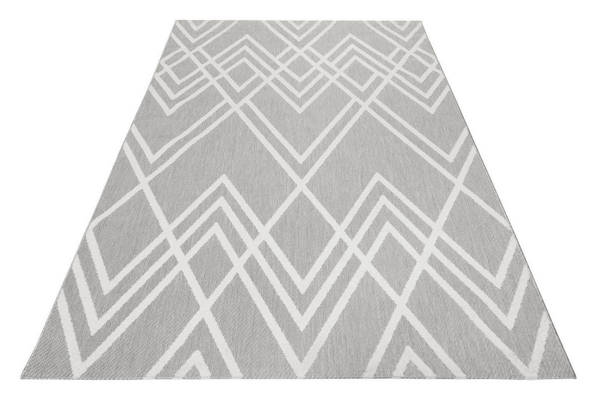 Outdoorteppich Creme/weiß, Bxl: Ca. 80x150cm - Creme/Weiß, Design, Textil (80/150cm) - Esprit