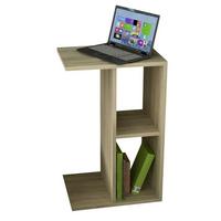 Couchtisch Holz Mit Fächer Nachto-Stand, Eiche Dekor - Eichefarben, Basics, Holzwerkstoff (40/30/63cm) - MID.YOU