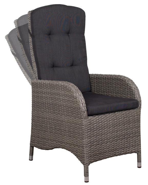 Garten-Relaxsessel Juan Aluminium mit Kissen - Basics (60/110/68cm) - Gardenson