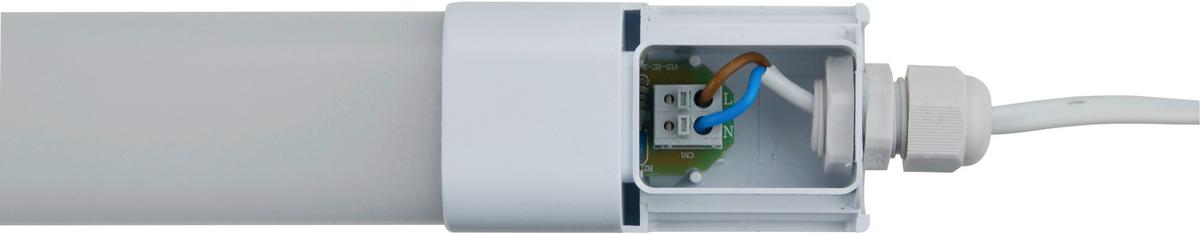LED-Deckenleuchte L: 150 cm, für In- und Outdoor - Weiß, Basics, Kunststoff (150/4,3/3,2cm)