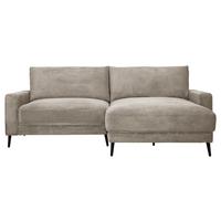 Univerzálna sedačka CORA, sivohnedý menčester - sivohnedá/čierna, Modern, kov/drevo (223/86/161cm) - Mömax
