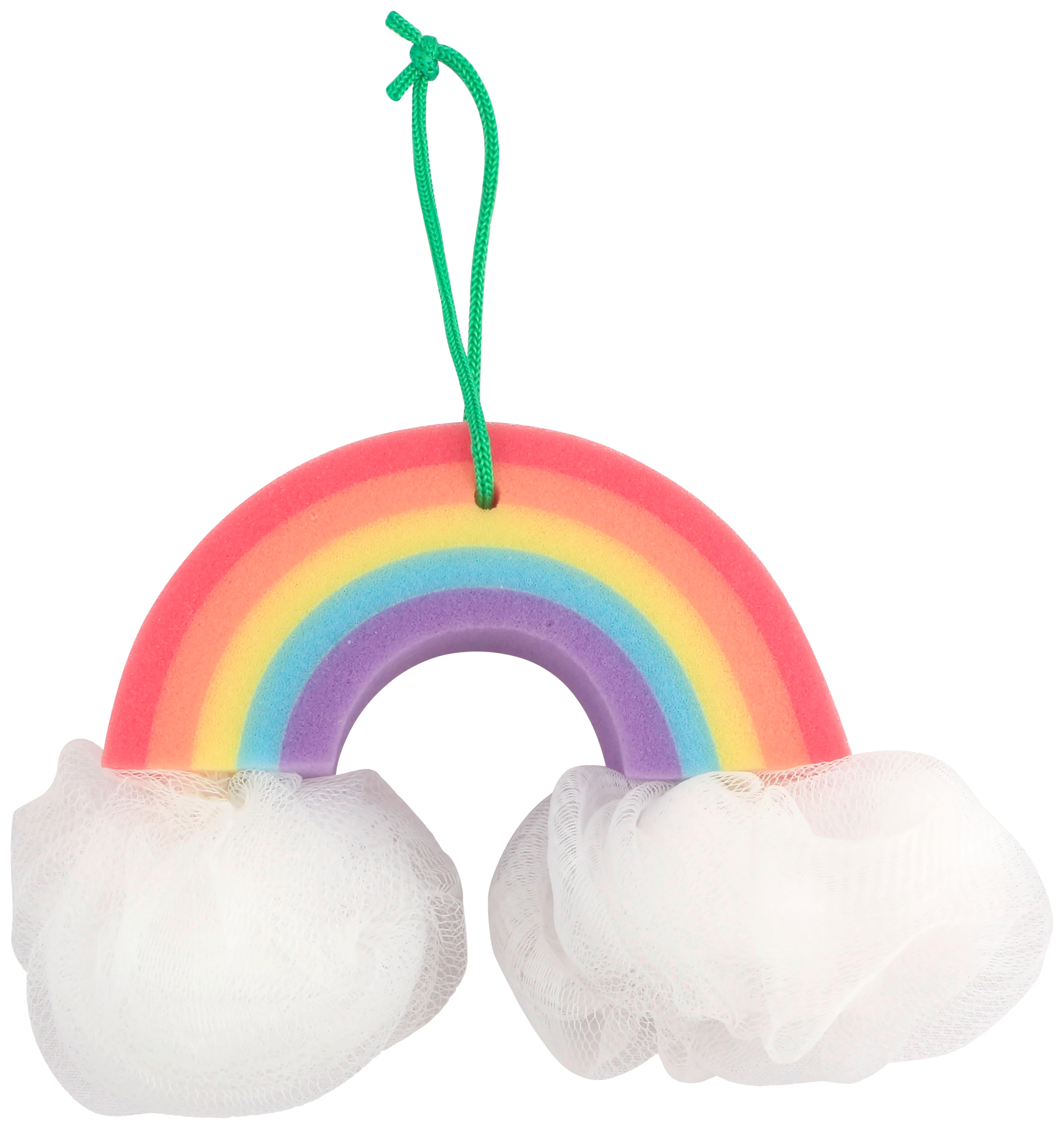 BADESCHWAMM ALISSA - Gelb/Lila, KONVENTIONELL, Kunststoff (15/21/4cm) - Ondega