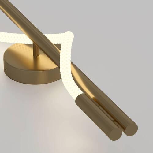 Wandleuchte Tau - Goldfarben/Weiß, Trend, Metall (84,4/13/16,7cm) - MAYTONI