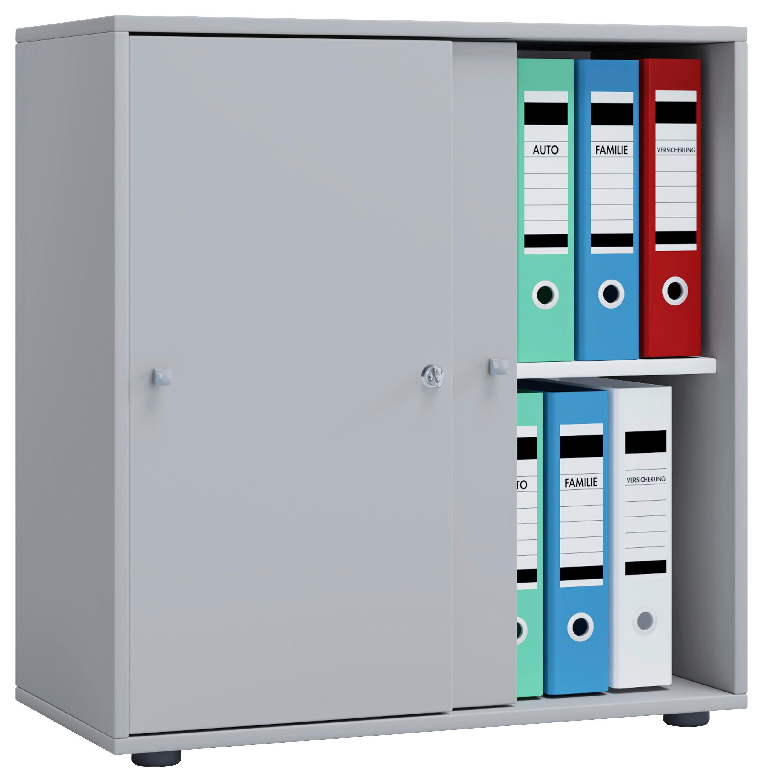 Aktenschrank LONA von MID.YOU aus Dekor in Grau