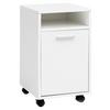Rollcontainer Weiß Bht: 33x60x38 Cm - Weiß, KONVENTIONELL, Holzwerkstoff/Kunststoff (33/60/38cm) - MID.YOU
