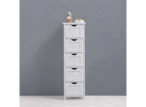 Regál Do Koupelny Bianca - bílá, Moderní, dřevo (30/101/30cm) - Mömax modern living Regál Do Koupelny Bianca - bílá, Moderní, dřevo (30/101/30cm) - Mömax modern living