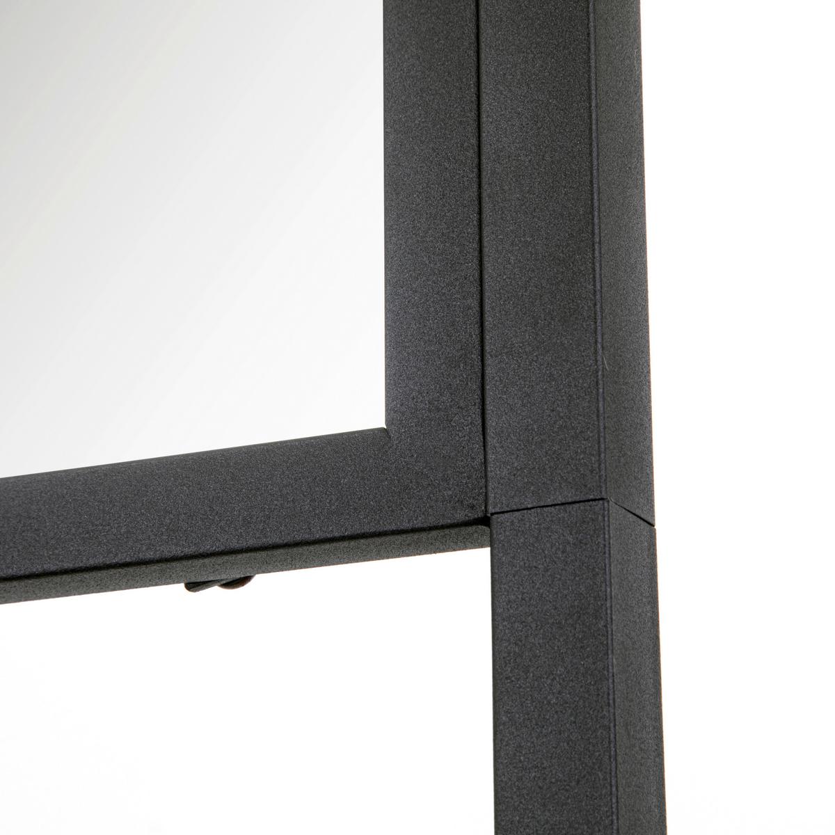 GARDEROBE Schwarz B: 98cm - Schwarz, Design, Glas/Holzwerkstoff (98/185/36cm) - MID.YOU
