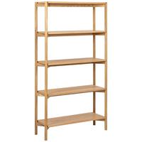 Regál BRAIDWOOD barby dubu - barvy dubu, Trend, dřevo (86/160/30cm) - MID.YOU