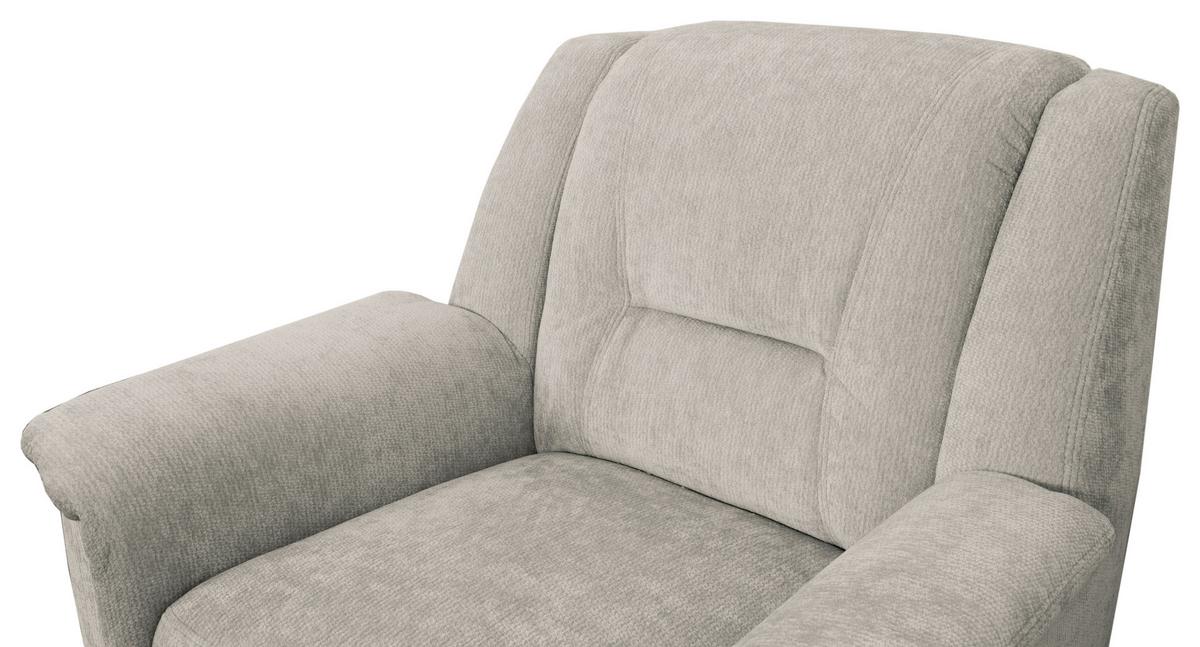 FERNSEHSESSEL Rafael, Hellgrau B: 94 cm - Hellgrau/Schwarz, Trend, Textil (94/95/95cm)