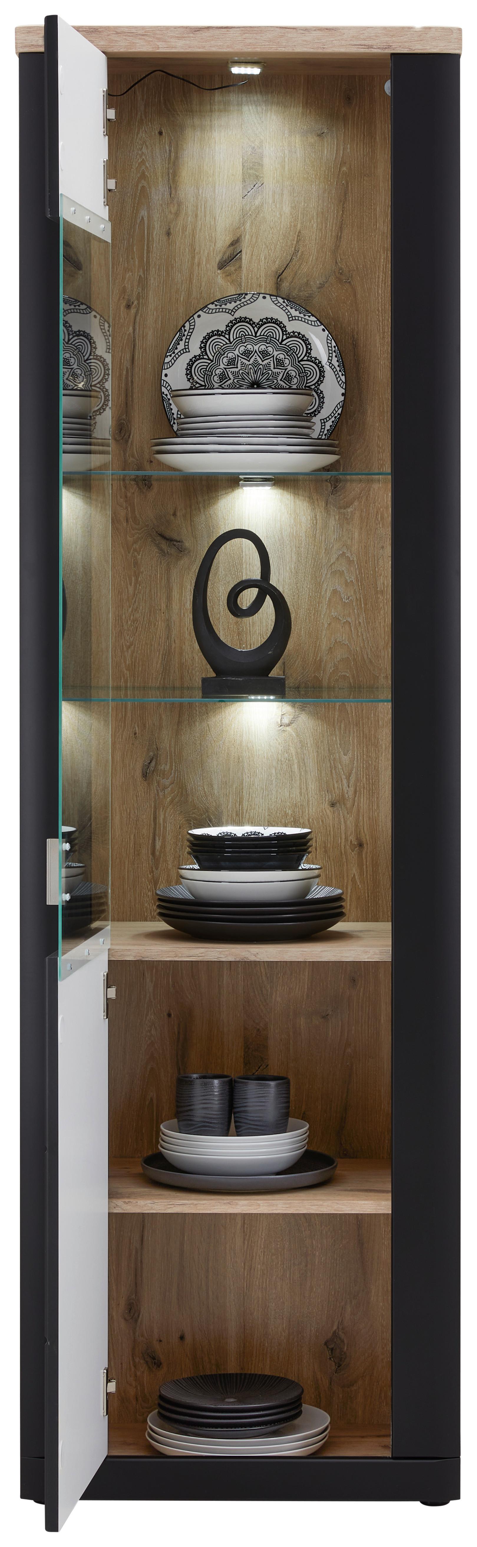 Vitrin Game - Modern, faalapú anyag (61/204/41cm)