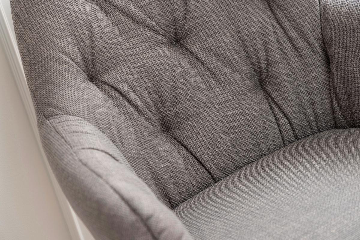 Sessel Felda - Hellgrau/Schwarz, Design, Textil (70,5/87/67,5cm) - Livetastic