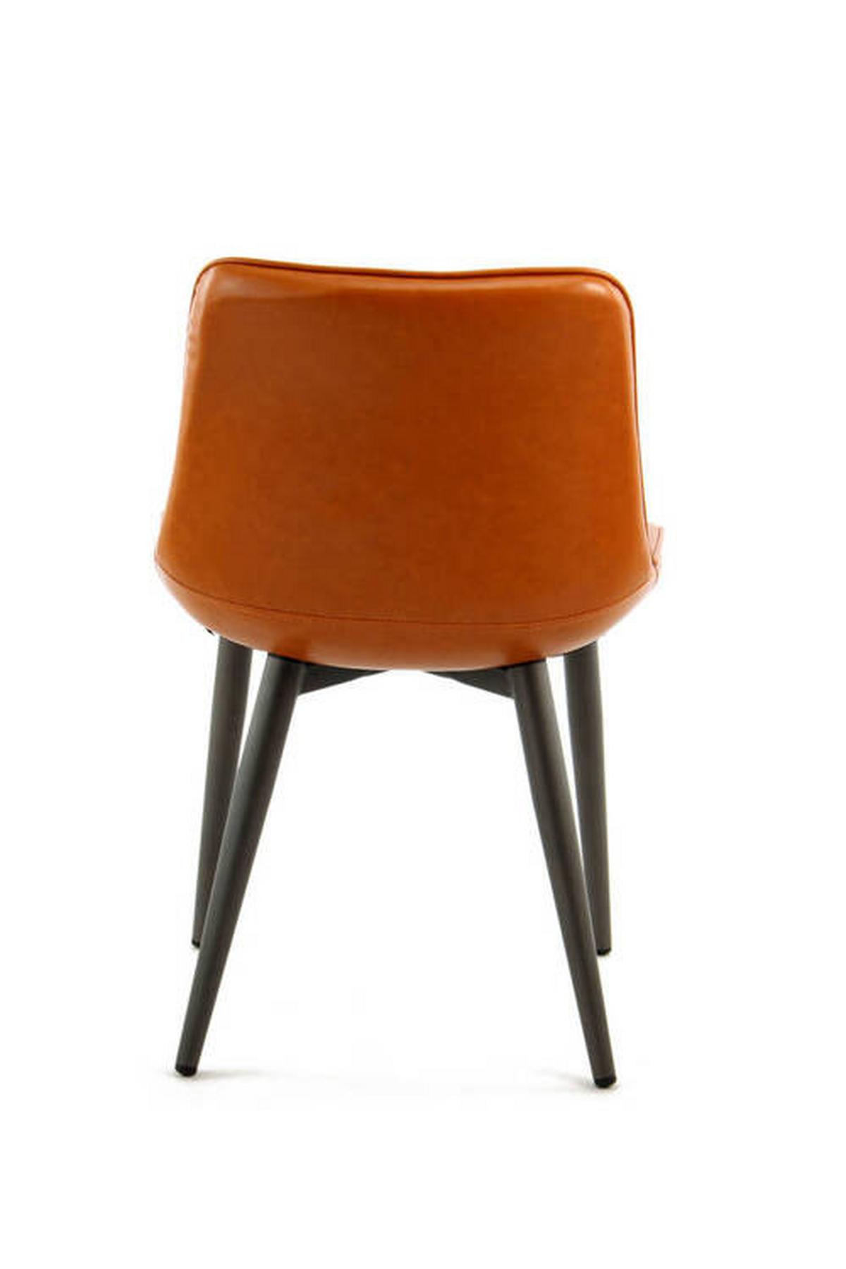 Sada stoličiek oranžová - oranžová, Trend, kov/textil (51/80/60cm)